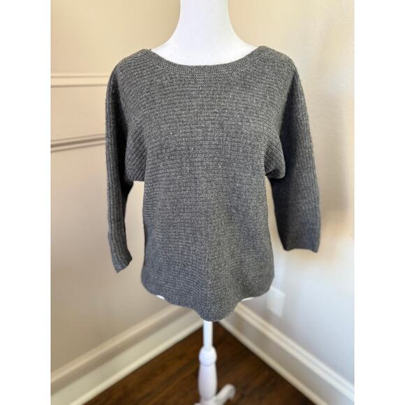 Ann Taylor With Cashmere Dolman Sleeve Ribbed Sweater Size S G0203 - Picture 1 of 5